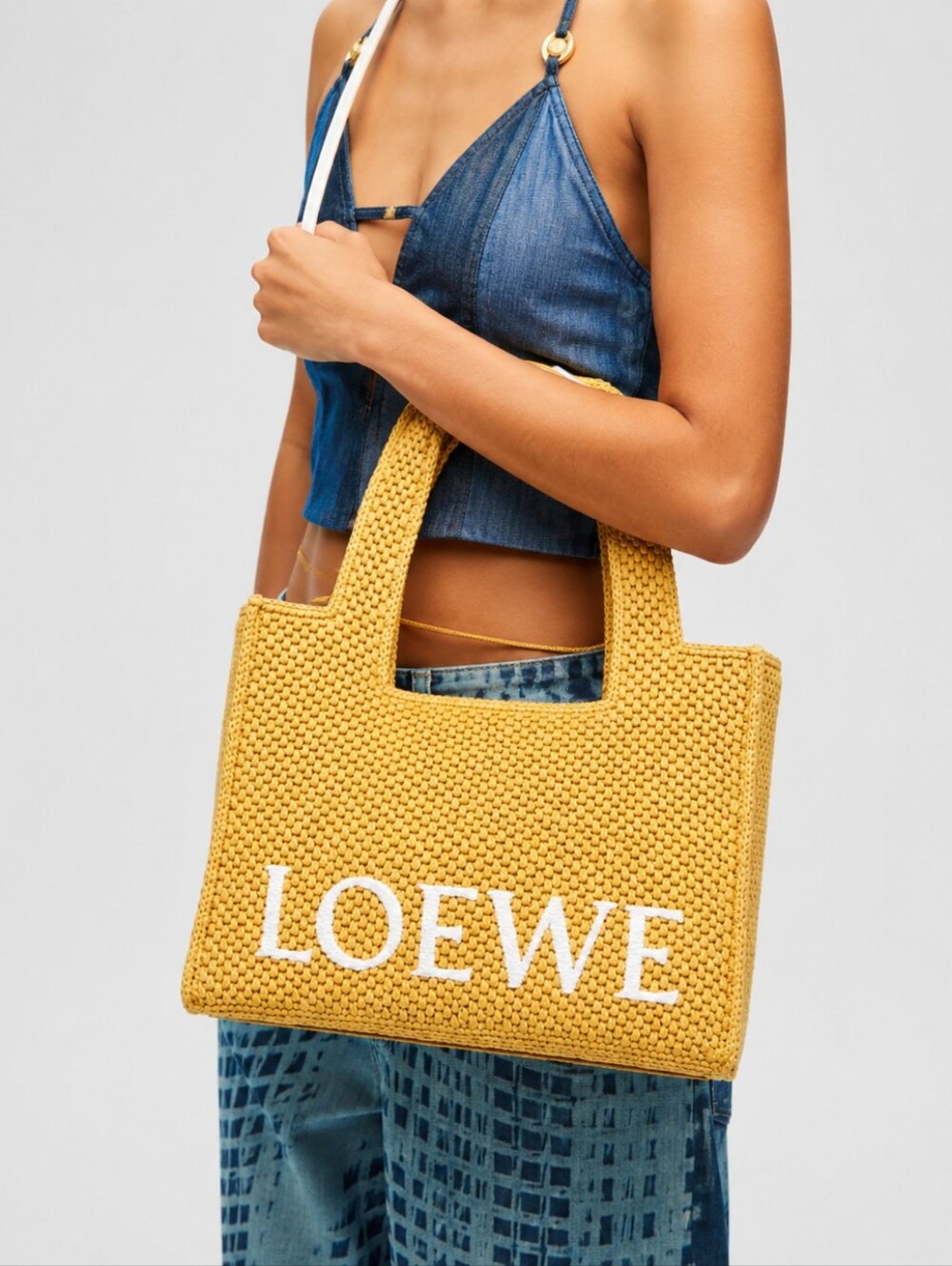 (Authentic) Loewe Ibiza Woven Medium Tote